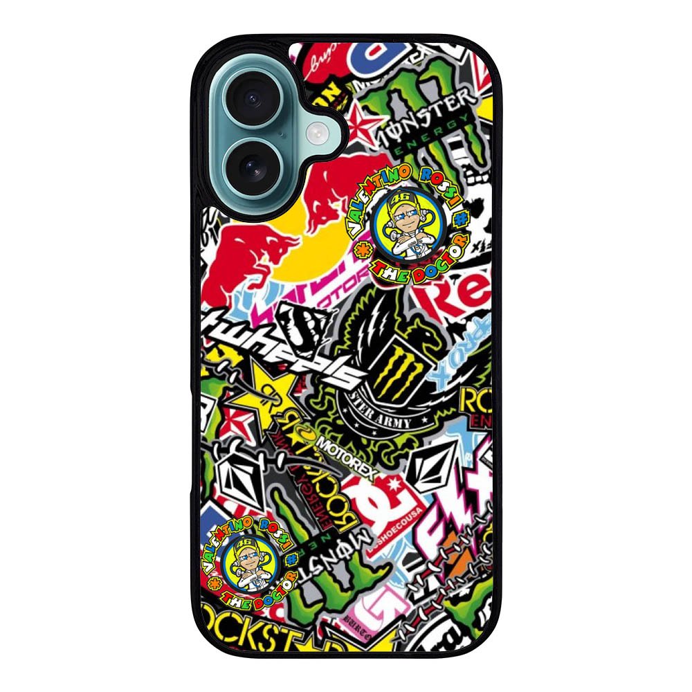 Sticker Bomb Case iPhone 16 Plus BC1353