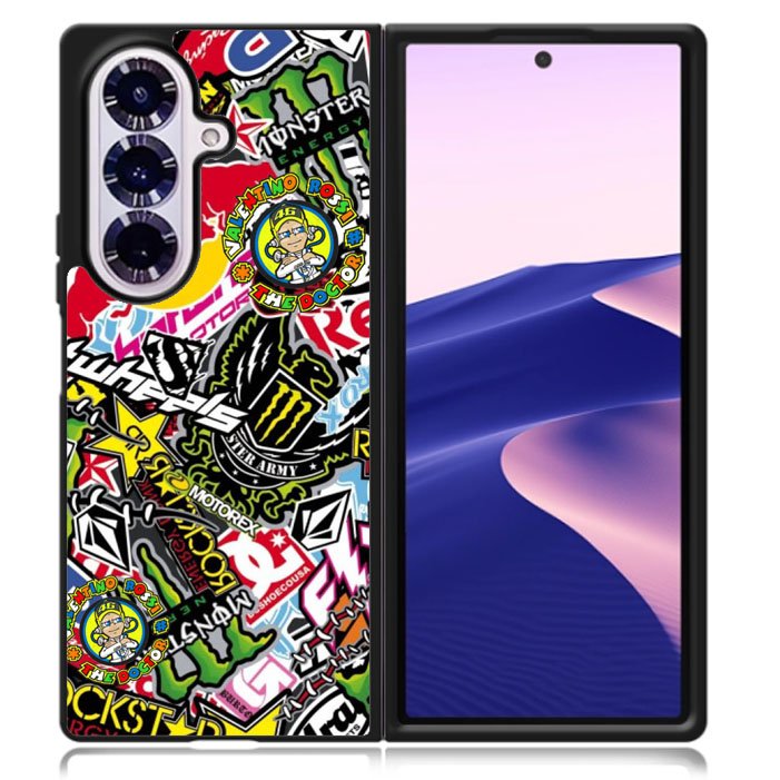 Sticker Bomb Samsung Galaxy Z Fold 7 5G Case BC1353