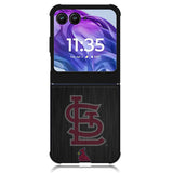 St Louis Cardinals Logo Wood Motorola Moto Razr 2024 , Moto Razr 50 Case