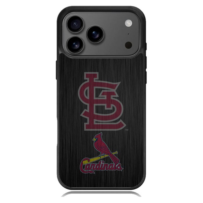 St. Louis Cardinals logo wood iPhone 17 Pro Max Case BC1366