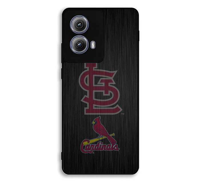 St Louis Cardinals Logo Wood Motorola Moto Edge 2024 Case FE2212