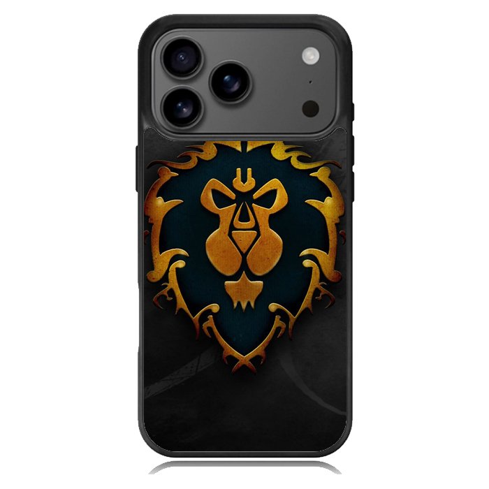 World of Warcraft Alliance Gold Logo Z4196 iPhone 17 Pro Max Case