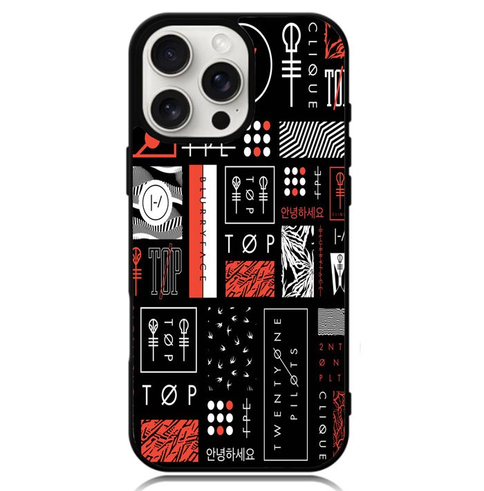 Twenty One Pilots Stripe Logo Case iPhone 16 Pro Max BC1392