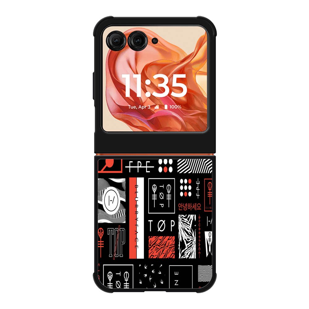 Twenty One Pilots Stripe Logo Motorola Moto Razr 2025/2024 , Moto Razr 60/50 Case BC1392