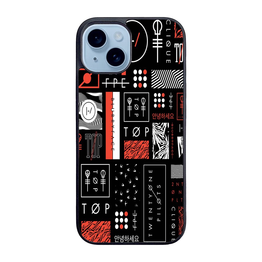 Twenty One Pilots Stripe Logo Case iPhone 15 Plus BC1392
