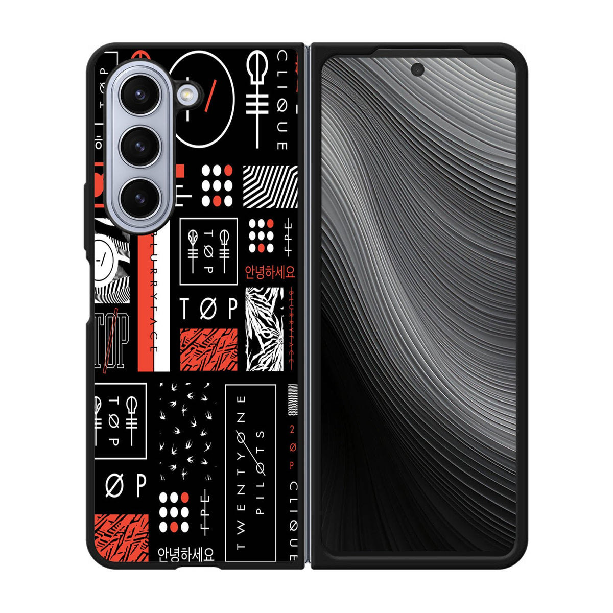 Twenty One Pilots Stripe Logo Case Samsung Galaxy z Fold 5 5G BC1392