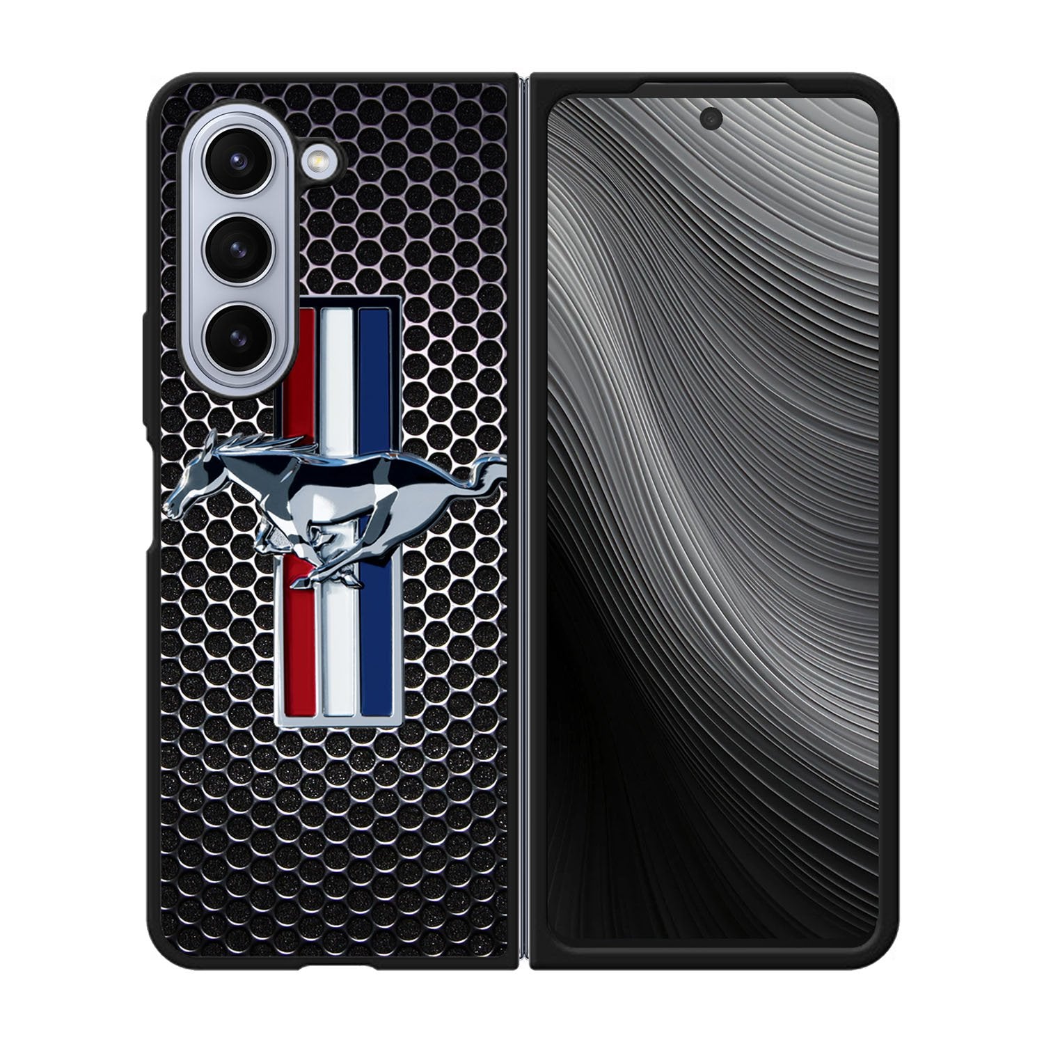 FORD MUSTANG CARBON FIBER Case Samsung Galaxy z Fold 5 5G BC1405