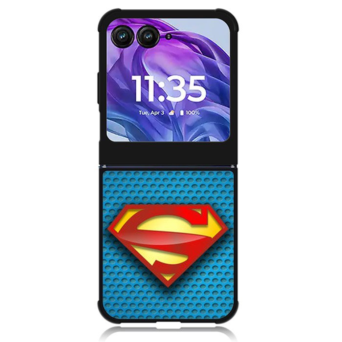 Superman Blue Carbon Logo Motorola Moto Razr 2024 , Moto Razr 50 Case