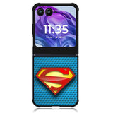 Superman Blue Carbon Logo Motorola Moto Razr 2024 , Moto Razr 50 Case