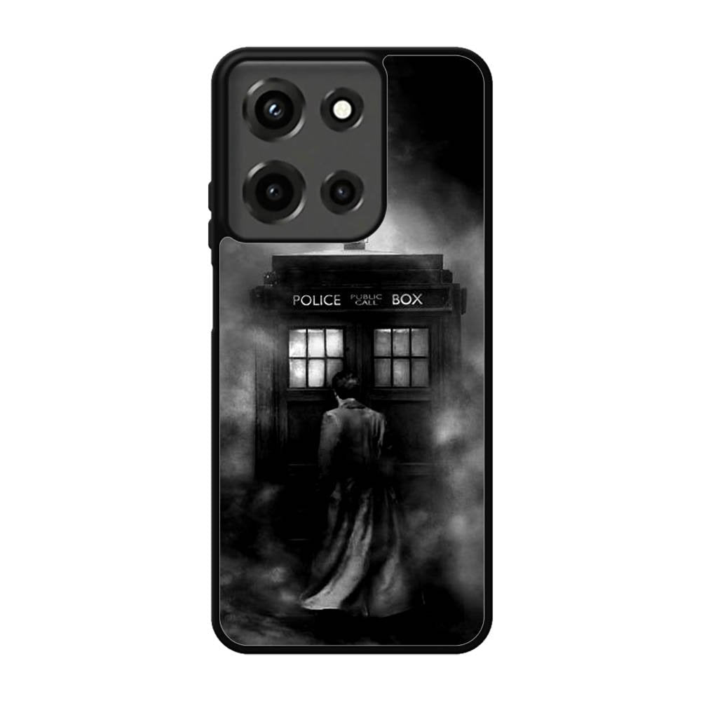 Doctor Who Tardis Police Box Black White Motorola Moto G 5G 2025 Case FE6741