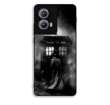 Doctor Who Tardis Police Box Black White Motorola Moto Edge 2024 Case FE6741