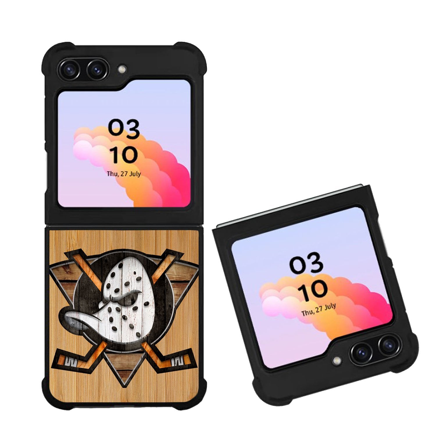Anaheim Ducks logo wood Case Samsung Galaxy Z Flip 5 5G BC1417