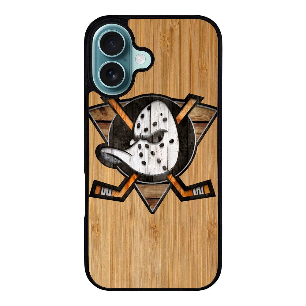 Anaheim Ducks logo wood Case iPhone 16 Plus BC1417