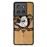 Anaheim Ducks logo wood Case Motorola Moto Edge 2025 BC1417