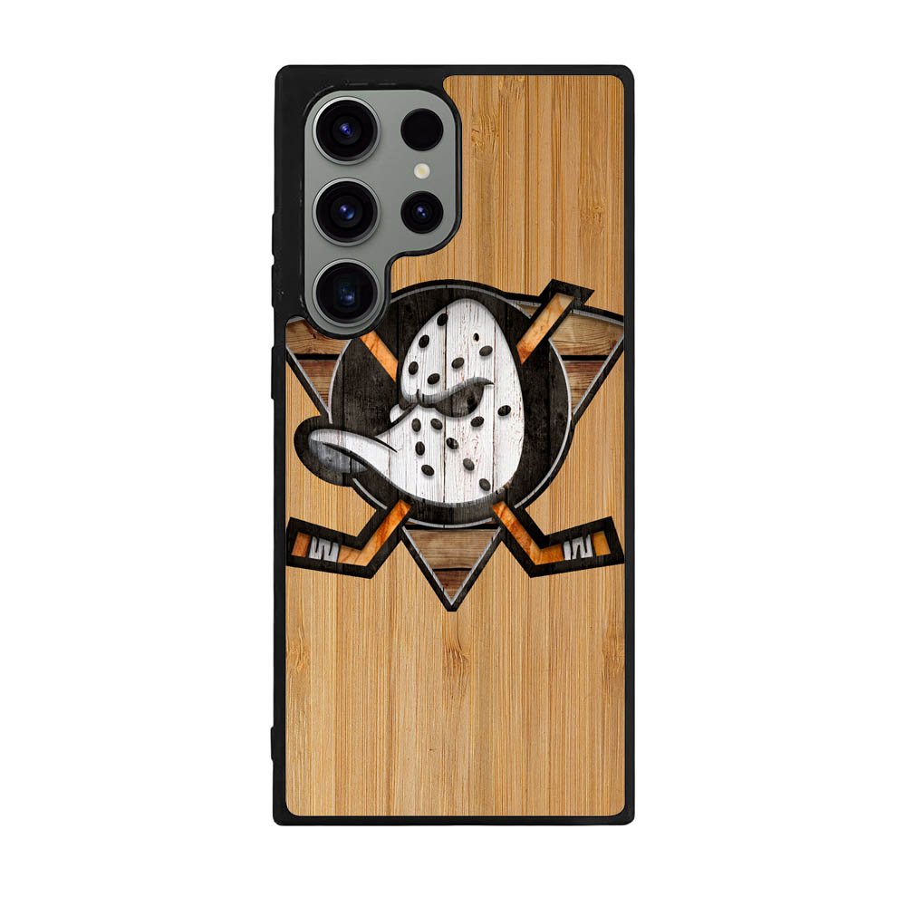 Anaheim Ducks logo wood Case Samsung Galaxy S24 Ultra 5G BC1417