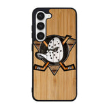 Anaheim Ducks logo wood Case Samsung Galaxy S24 Plus 5G BC1417