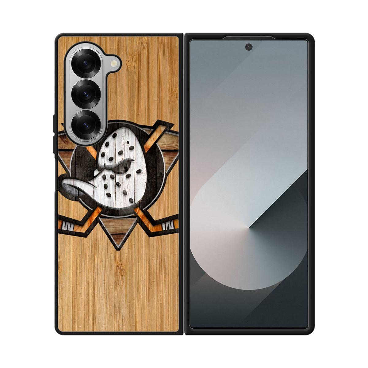 Anaheim Ducks logo wood Case Samsung Galaxy Z Fold 6 5G BC1417