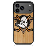 Anaheim Ducks logo wood iPhone 17 Pro Case BC1417