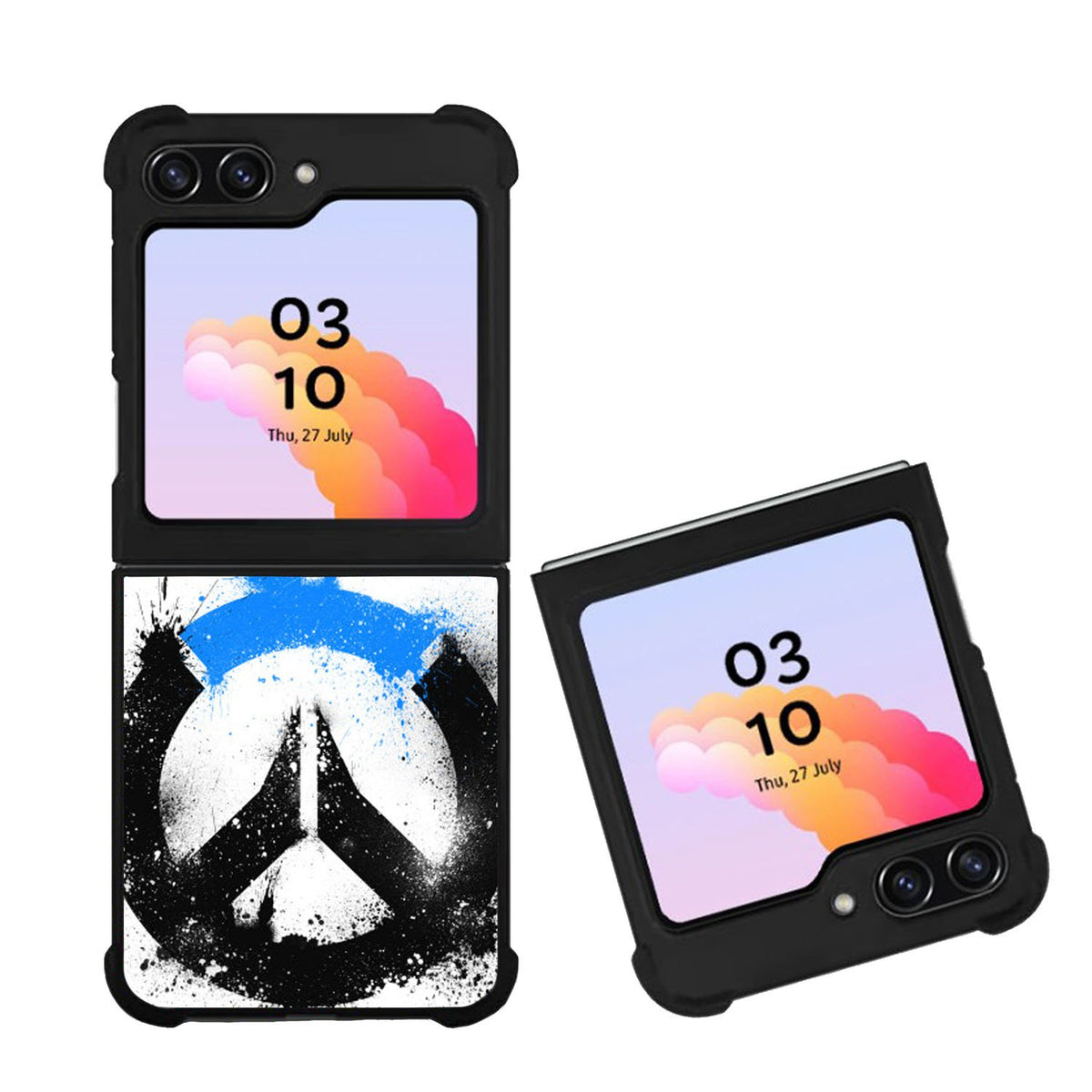 OVERWATCH LOGO BLACK BLUE Case Samsung Galaxy Z Flip 5 5G BC1420