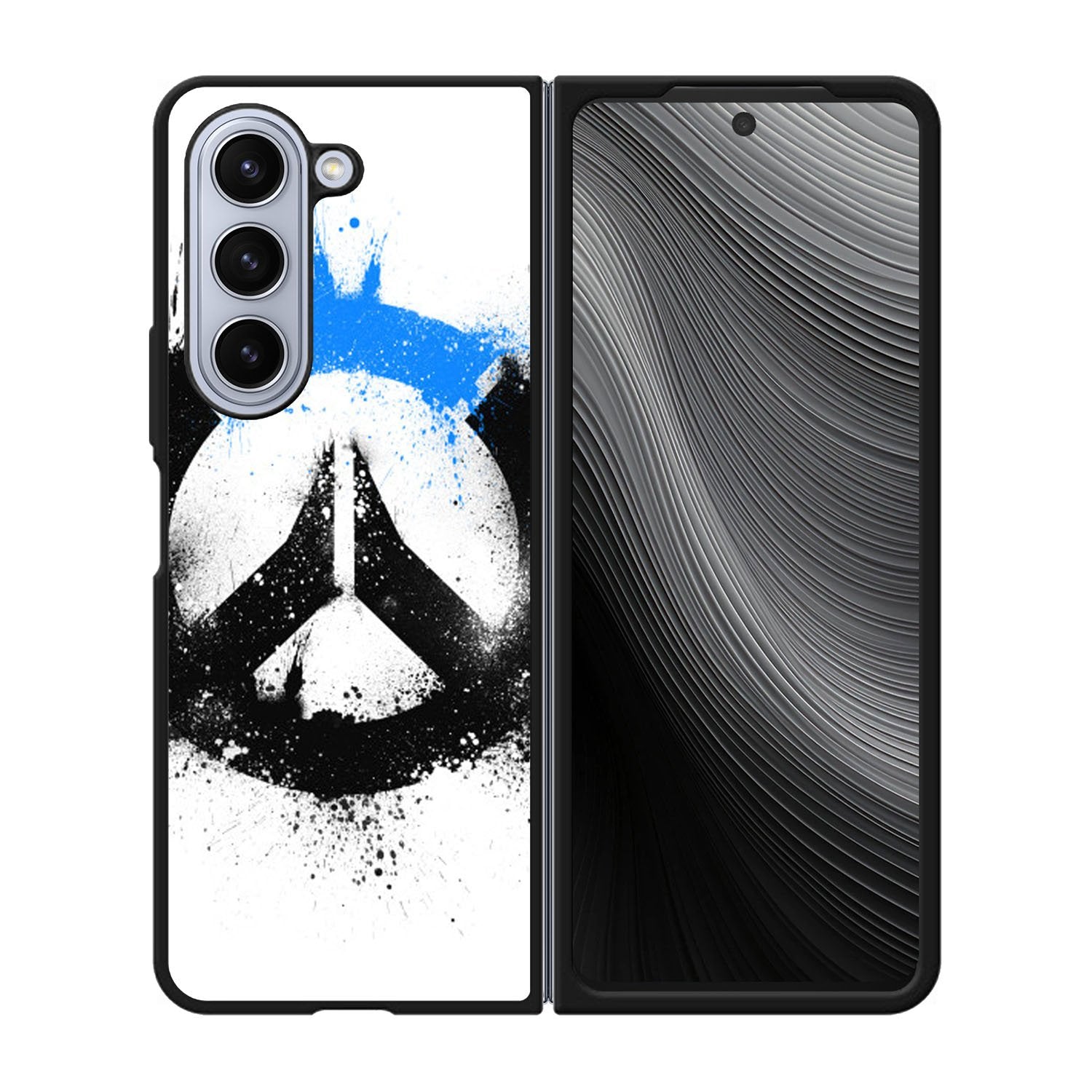 OVERWATCH LOGO BLACK BLUE Case Samsung Galaxy z Fold 5 5G BC1420