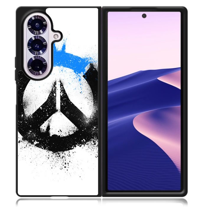OVERWATCH LOGO BLACK BLUE Samsung Galaxy Z Fold 7 5G Case BC1420