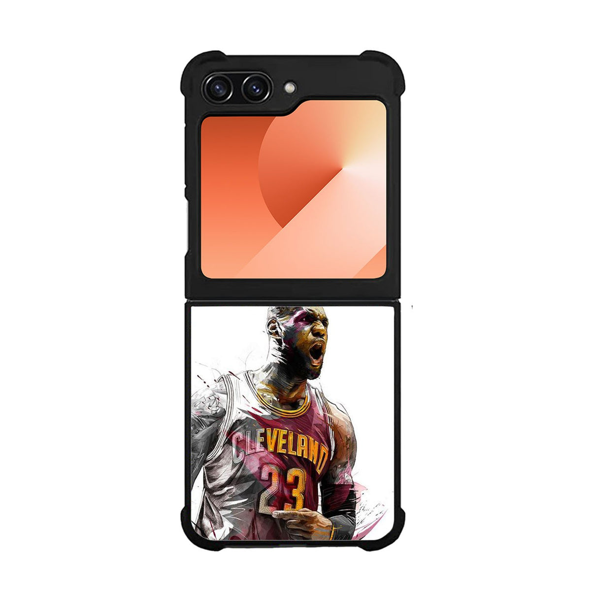 lebron james art Case Samsung Galaxy Z Flip 6 5G BC1428