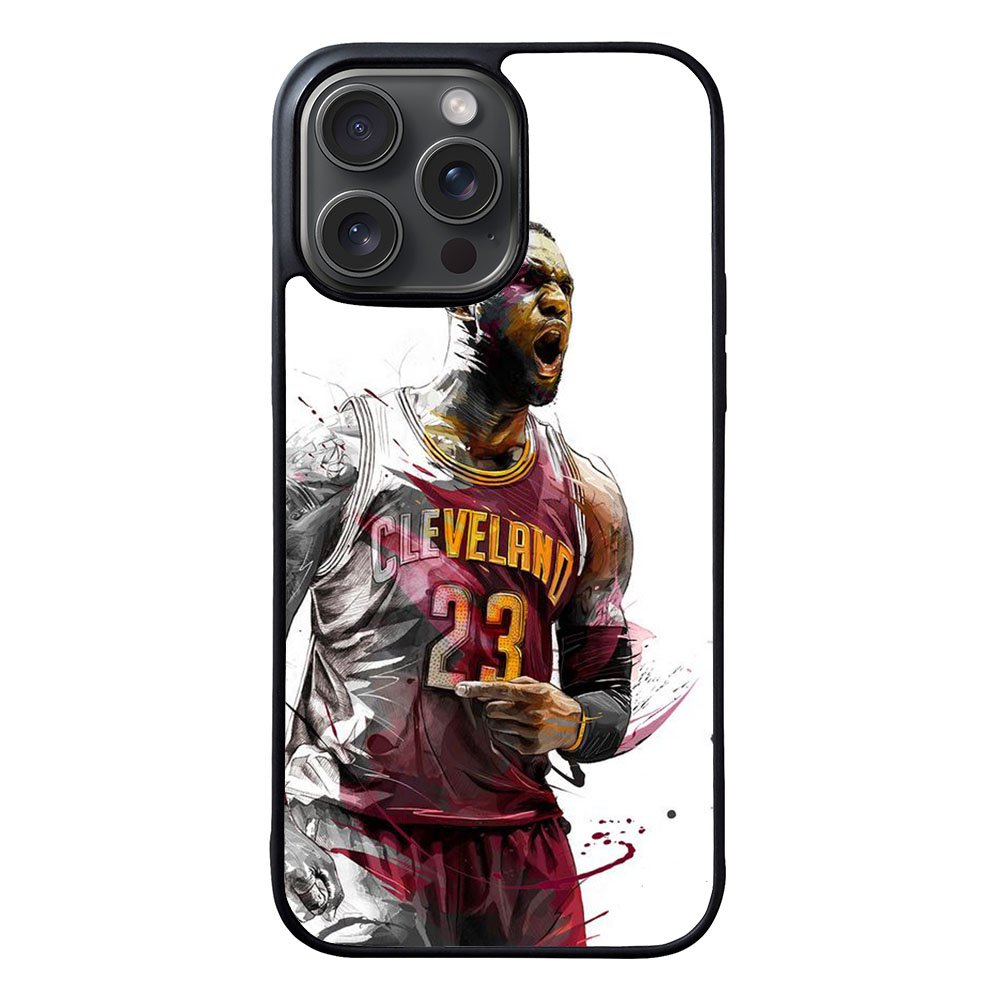 lebron james art Case iPhone 15 Pro Max BC1428