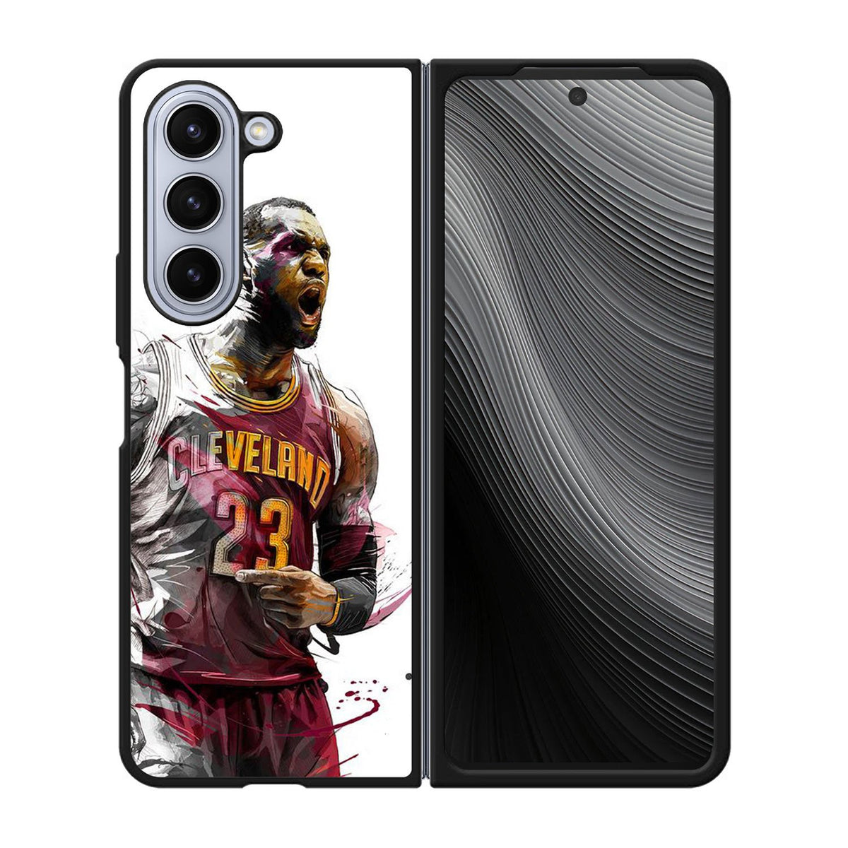 lebron james art Case Samsung Galaxy z Fold 5 5G BC1428