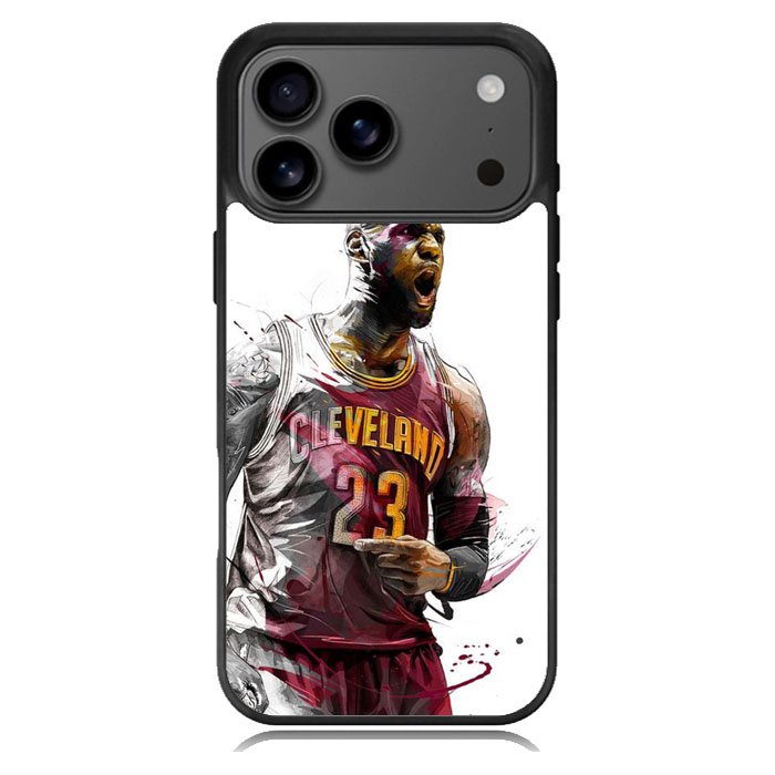 lebron james art iPhone 17 Pro Max Case BC1428