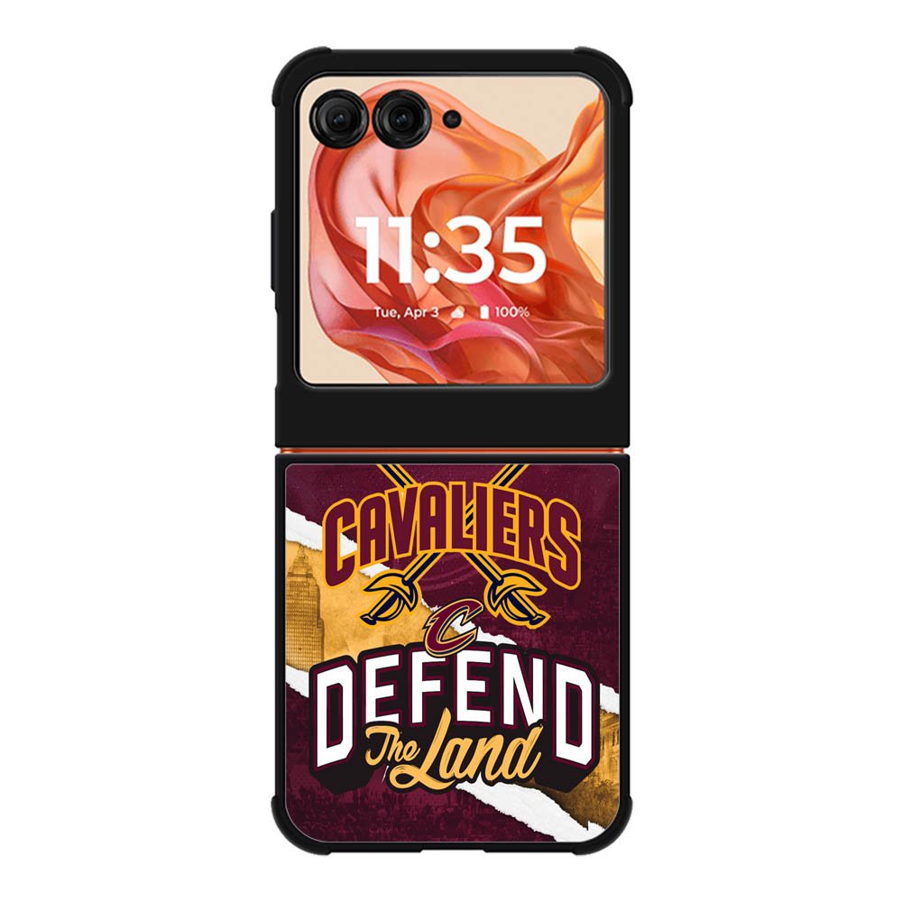 Defend The Land Cavaliers Playoff Motorola Moto Razr 2025/2024 , Moto Razr 60/50 Case BC1435