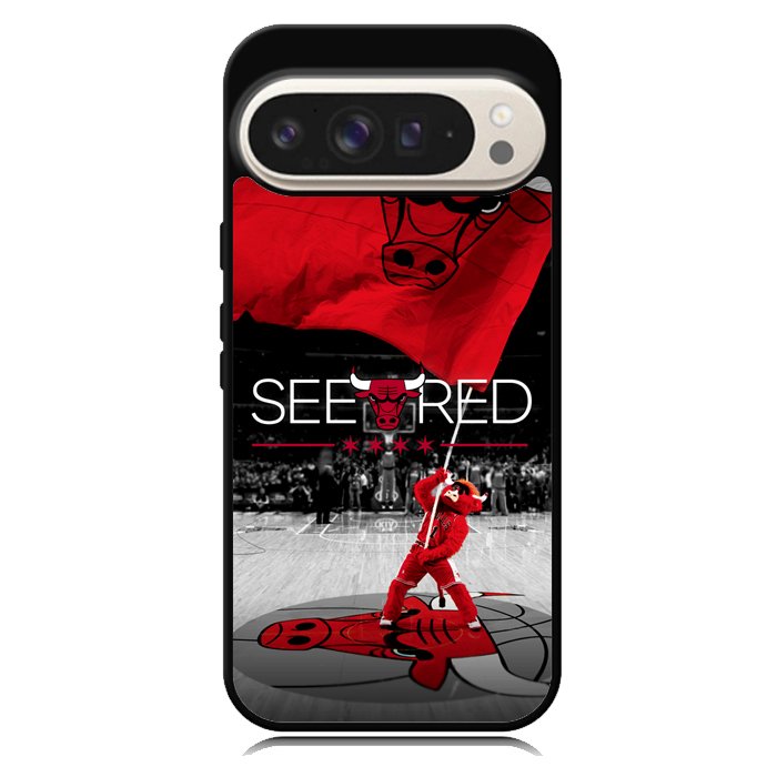 See Red Chicago Bulls Flag Playoff  Z4832 Google Pixel 9 | Google Pixel 9 Pro Case