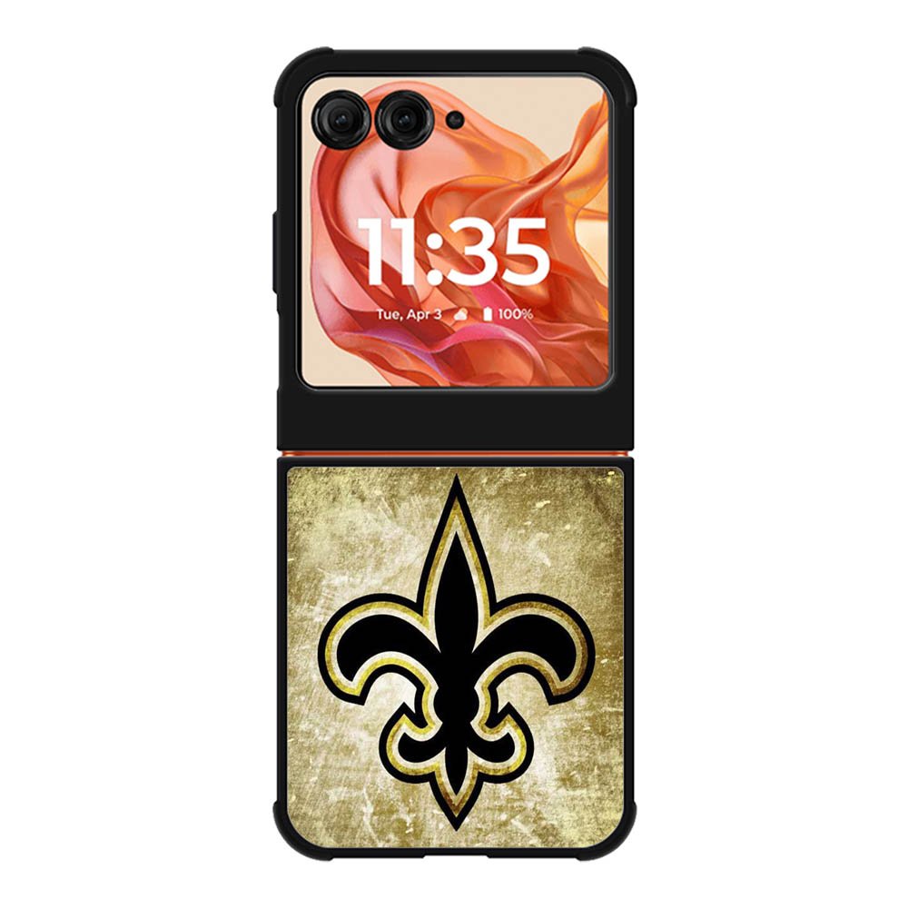 New Orleans Saints gold Motorola Moto Razr 2025/2024 , Moto Razr 60/50 Case BC1448