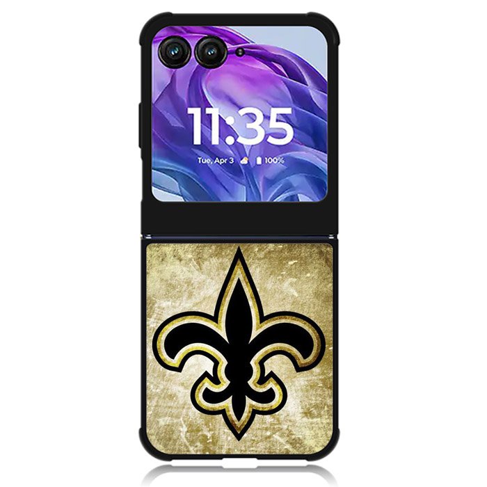 New Orleans Saints gold Motorola Moto Razr 2024 , Moto Razr 50 Case