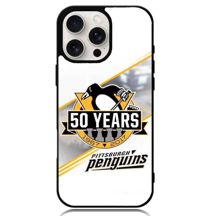 Pittsburgh Penguins logo 50 Years Case iPhone 16 Pro BC1456
