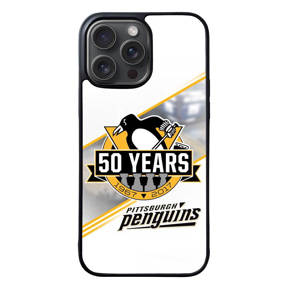 Pittsburgh Penguins logo 50 Years Case iPhone 15 Pro Max BC1456