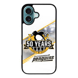 Pittsburgh Penguins logo 50 Years Case iPhone 16 Plus BC1456