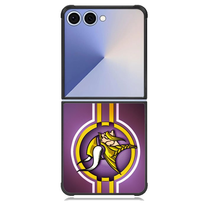 Minnesota Vikings logo Samsung Galaxy Z Flip 7 Case BC1466