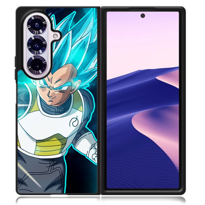 vegeta super saiyan god blue Samsung Galaxy Z Fold 7 5G Case BC1467