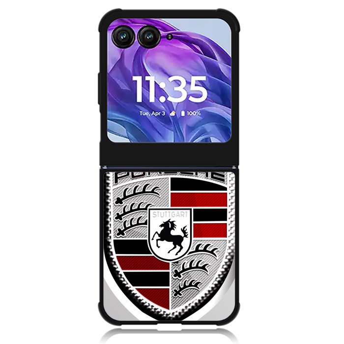 Porsche Cars Sports Logo Motorola Moto Razr 2024 , Moto Razr 50 Case
