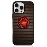 House Targaryen Logo Carbon Z5189 iPhone 16 Pro Case