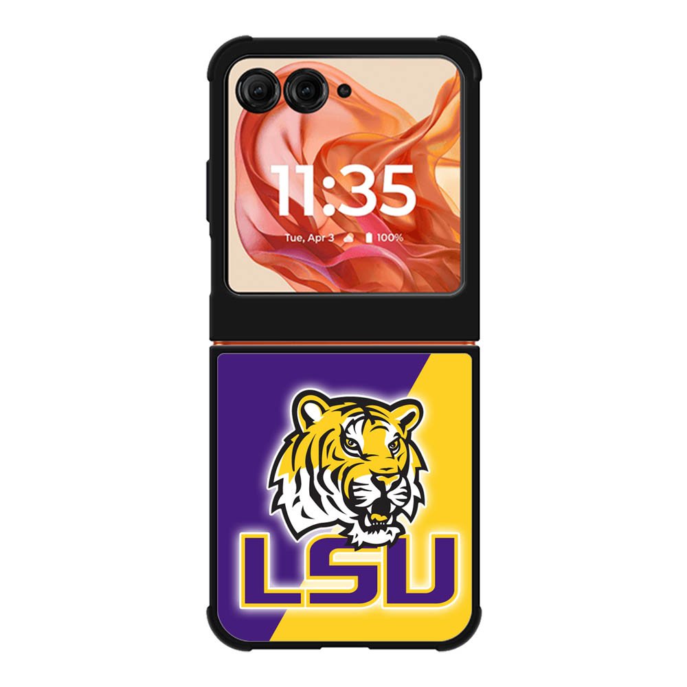 LSU Tigers Logo Motorola Moto Razr 2025/2024 , Moto Razr 60/50 Case BC1480