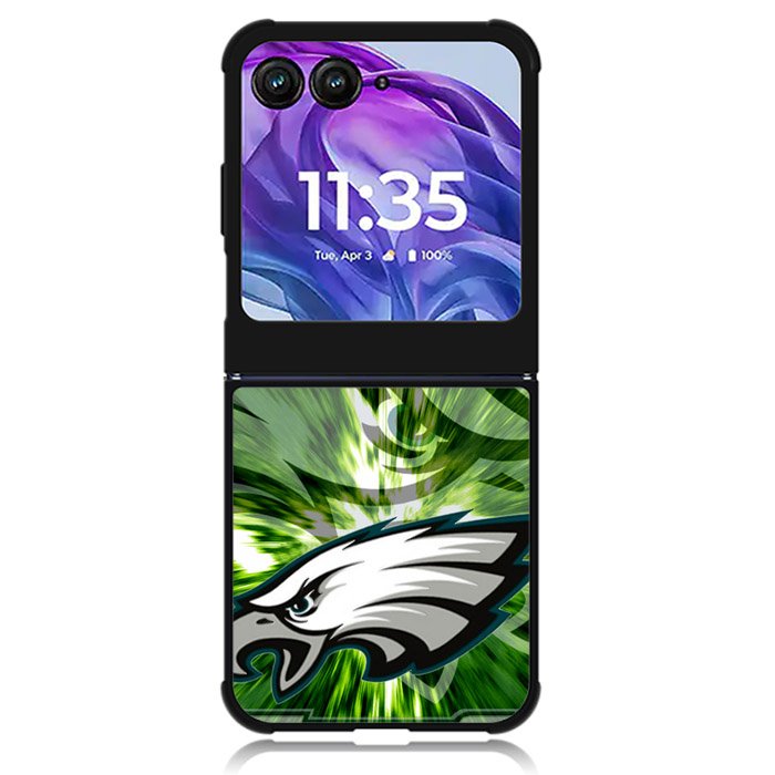 Philadelphia Eagles Green Logo Motorola Moto Razr 2024 , Moto Razr 50 Case