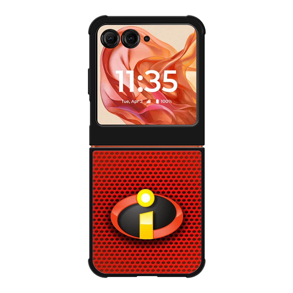 The Incredibles 2 Logo Red Carbon Motorola Moto Razr 2025/2024 , Moto Razr 60/50 Case BC1492