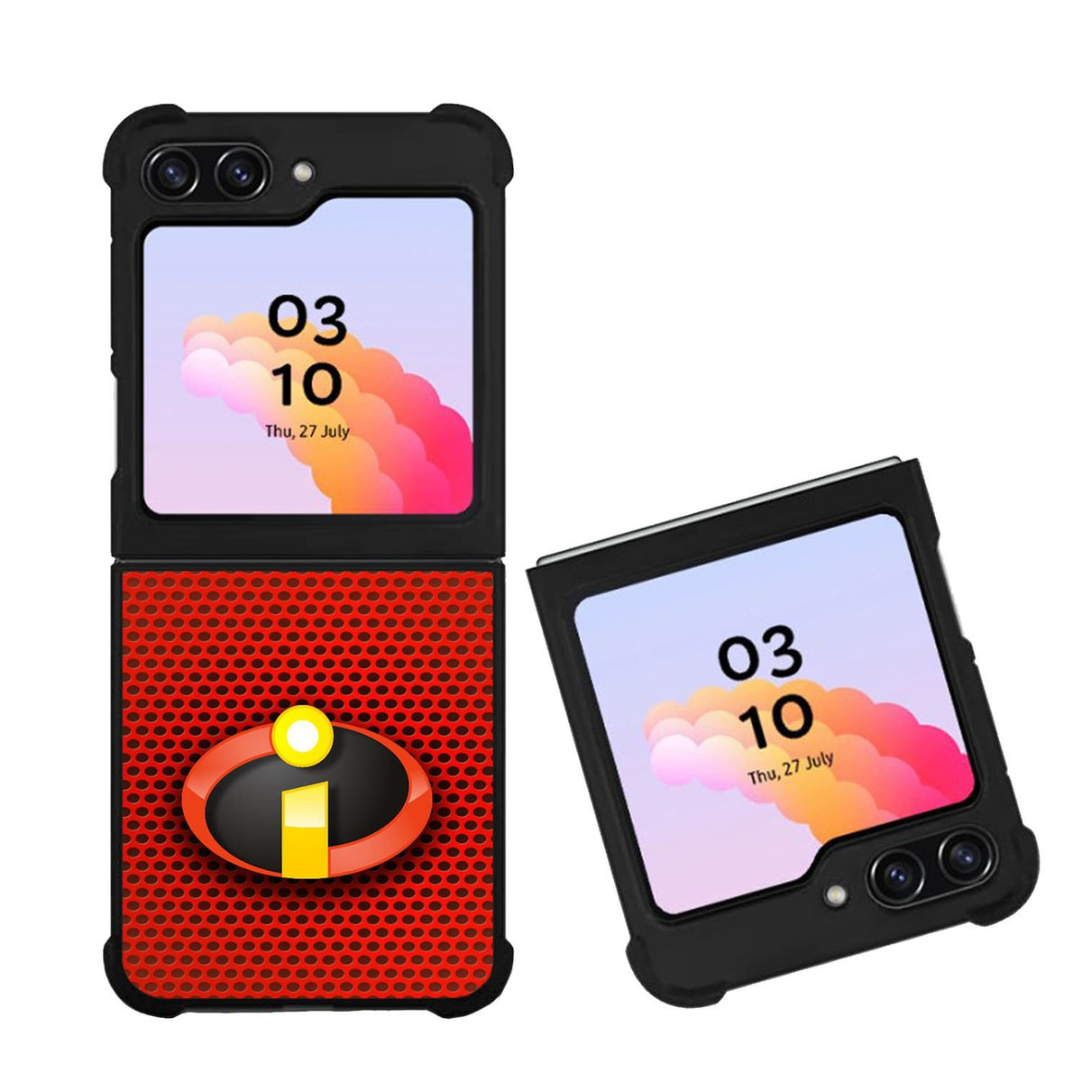 The Incredibles 2 Logo Red Carbon Case Samsung Galaxy Z Flip 5 5G BC1492