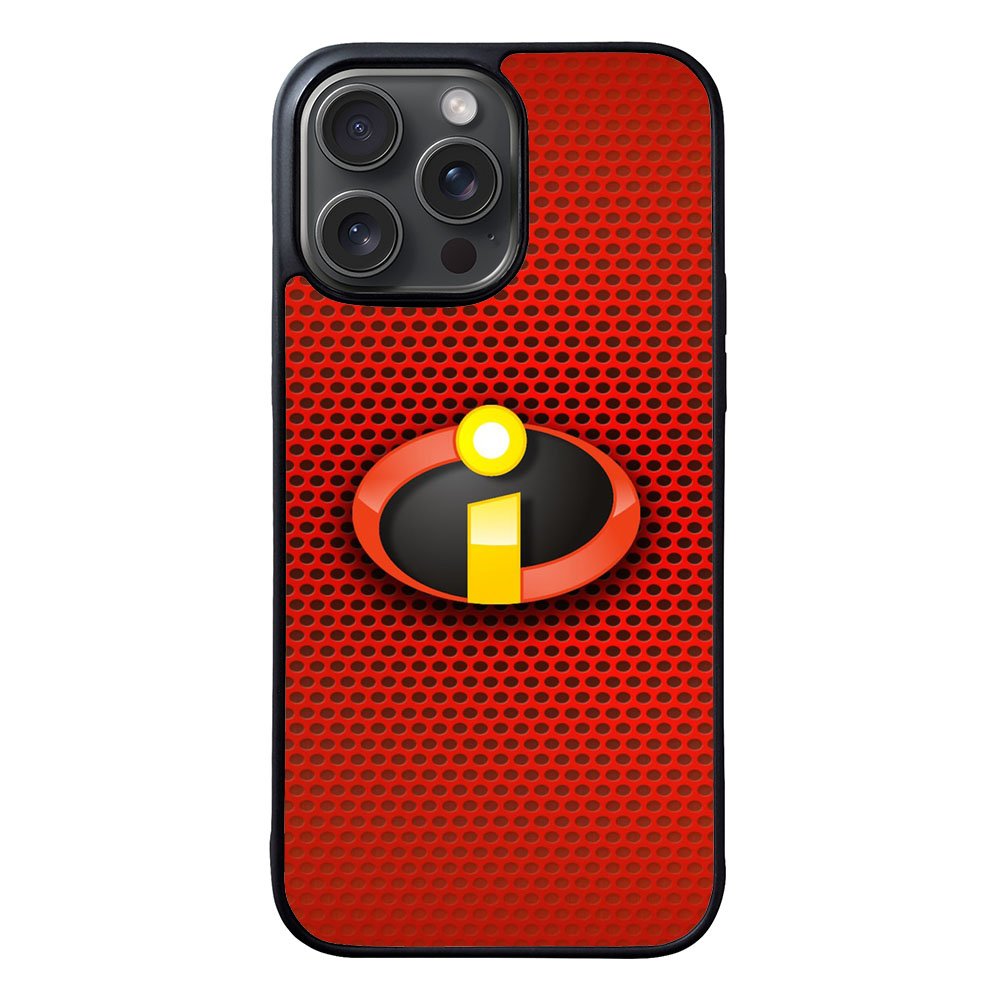 The Incredibles 2 Logo Red Carbon Case iPhone 15 Pro Max BC1492