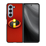 The Incredibles 2 Logo Red Carbon Case Samsung Galaxy z Fold 5 5G BC1492