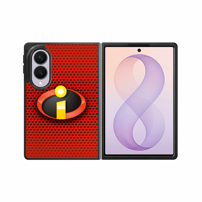 The Incredibles 2 Logo Red Carbon Samsung Galaxy Z Fold 8 Case BC1492