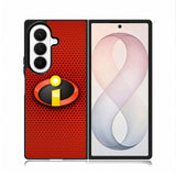 The Incredibles 2 Logo Red Carbon Samsung Galaxy Z Fold 8 Ultra Case BC1492