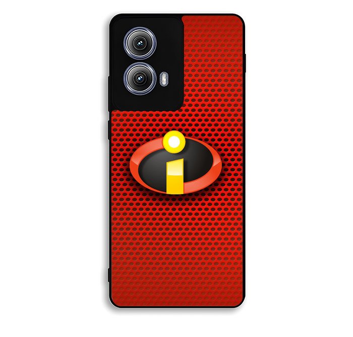 The Incredibles 2 Logo Red Carbon Motorola Moto Edge 2024 Case BC1492