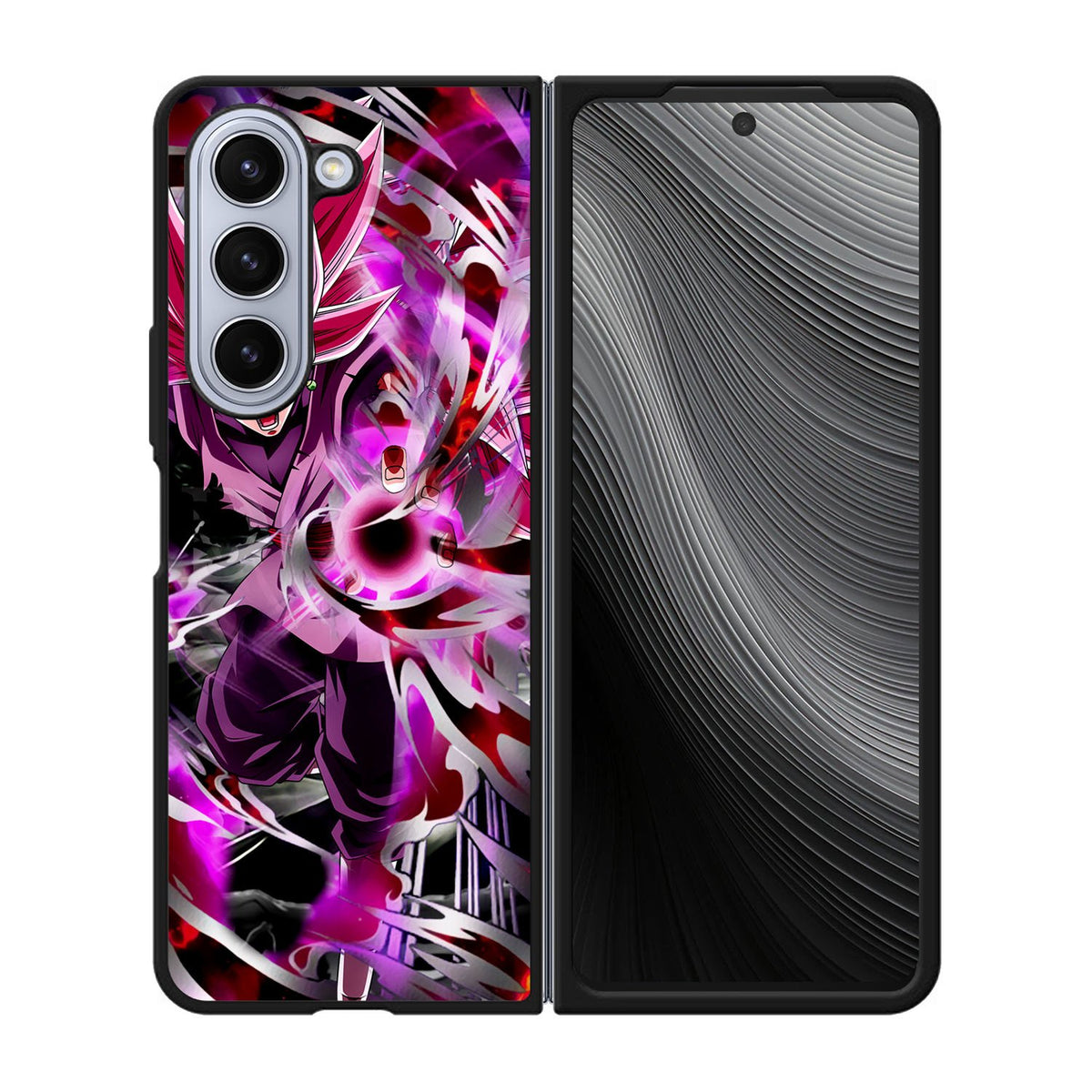 Goku Black Super Saiyan Rose Case Samsung Galaxy z Fold 5 5G BC1495